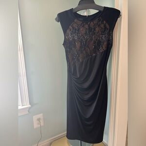 Anne Klein Black Dress with Sequin Accents